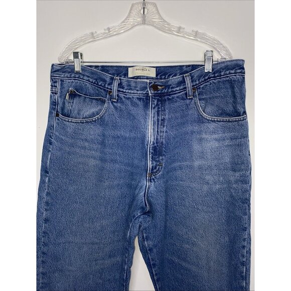 LL Bean Flannel Lined Jeans Mens 38x32 Denim Pants Double L Classic Fit - Picture 2 of 6